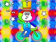 game Coloring Book: Monkey Rides Unicycle