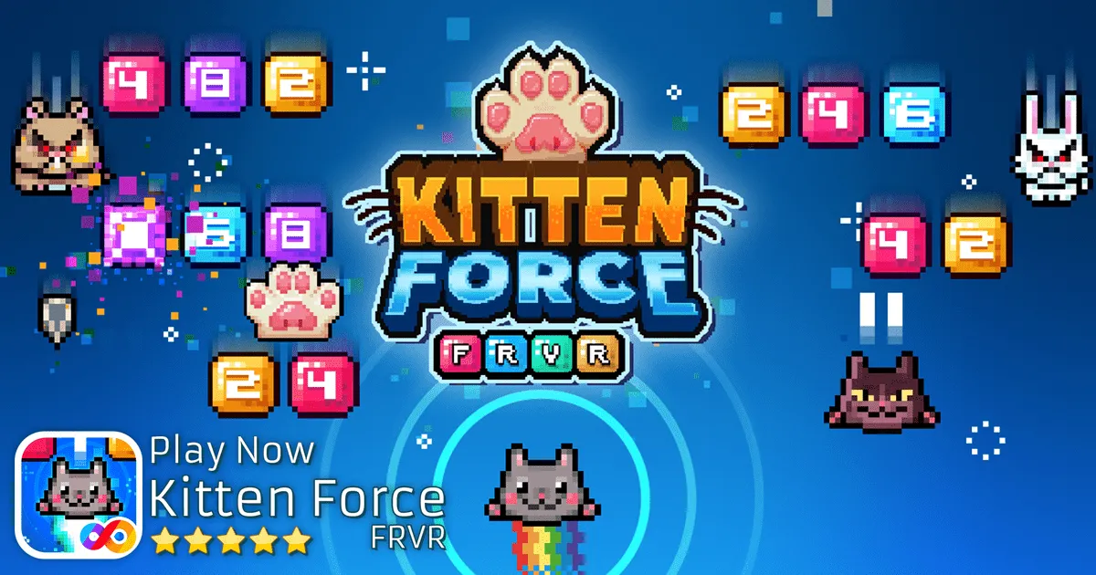 game Mèo Không Gian Bắn Súng Kittenforce