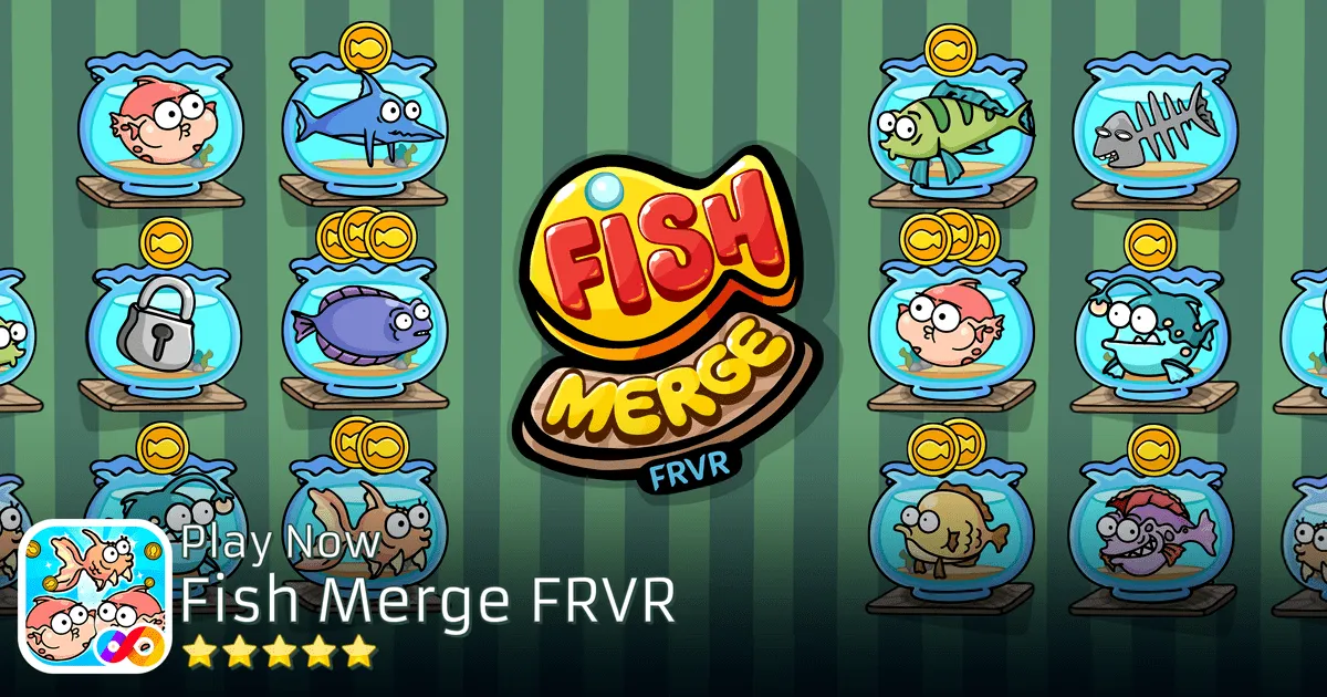 Trò chơi Nối Hợp Nhất Cá Fishmerge Frvr hay