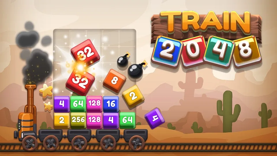 game Tàu Train 2048