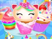 game Unicorn Mermaid Cupcake Cooking Design