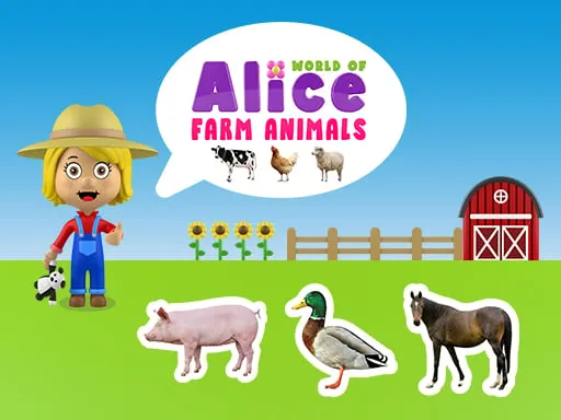 game World of Alice   Farm Animals